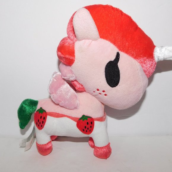 Neon Star Tokidoki Plush Unicorno Ruby Strawberry Unicorn 8" stuffed - Picture 5 of 7
